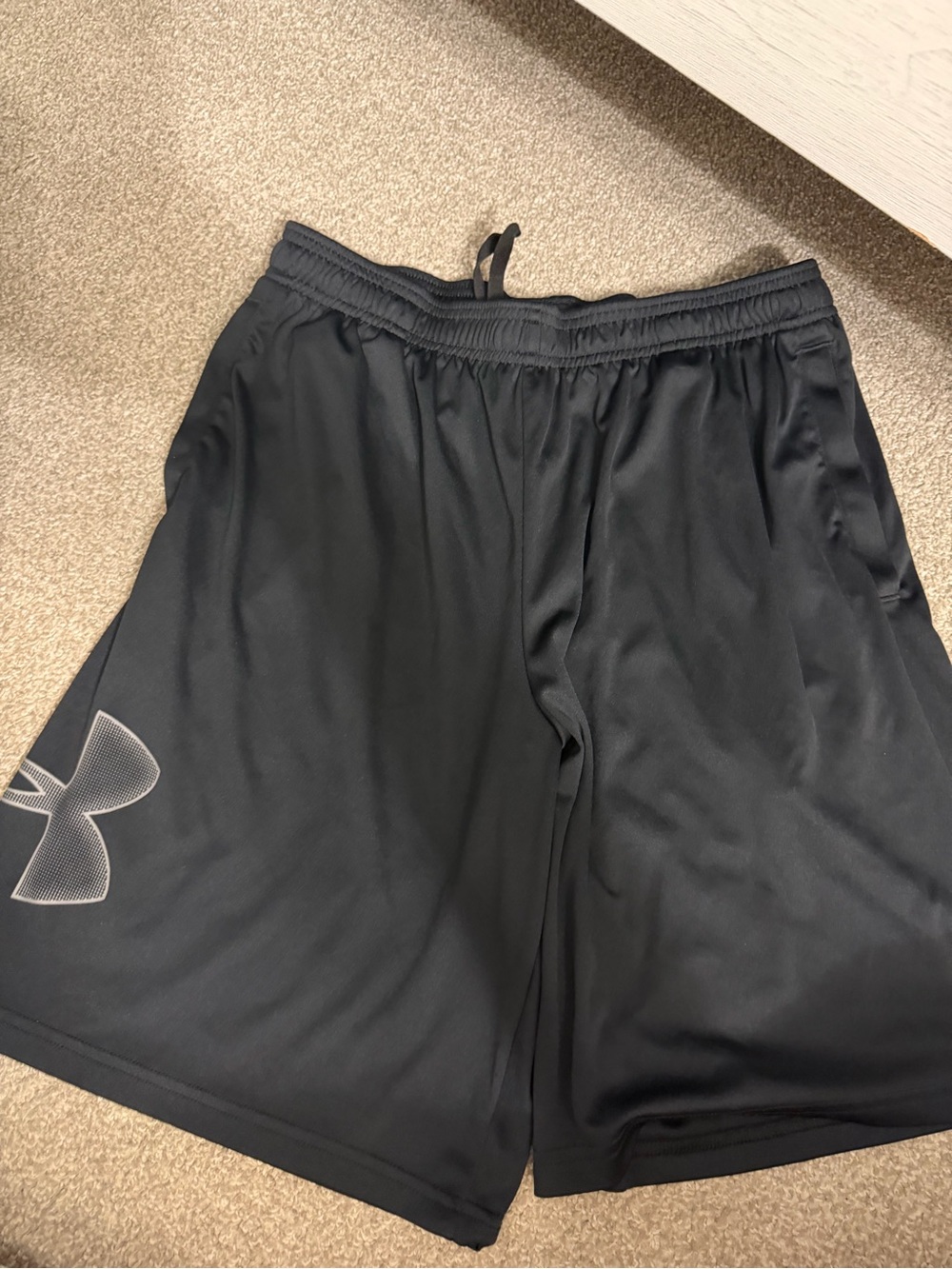 Under Armour Black Men's Athletic Shorts with Logo